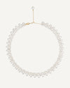 Pearl necklace on a white background