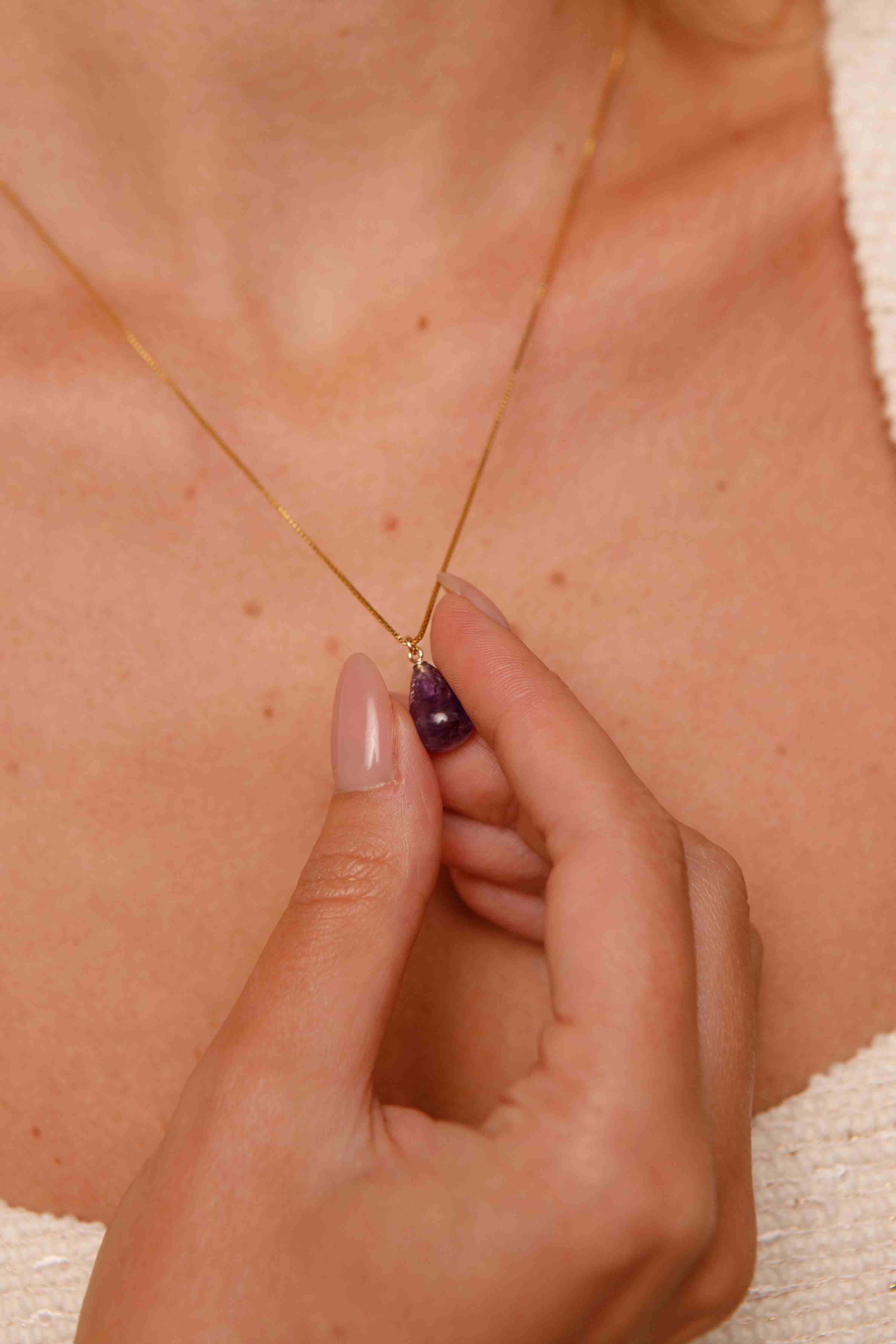 February Amethyst Necklace